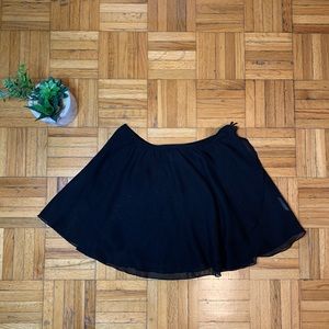 Lightweight Black Layered Black Ballet Dance Skirt